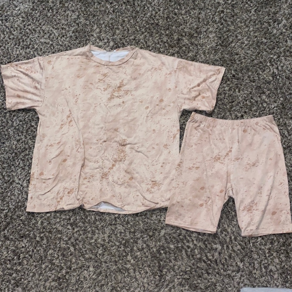 Fashion Nova biker shirt and shirt set
